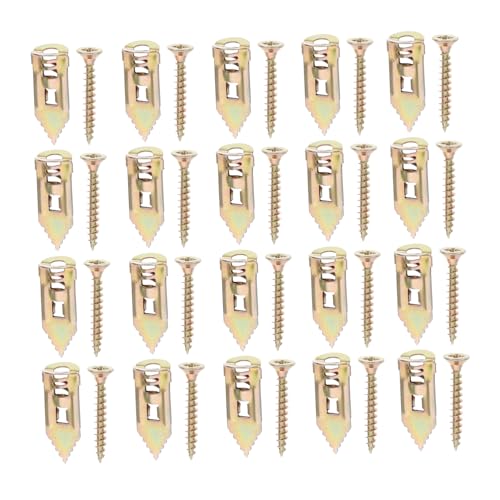 BUGUUYO Metal Drywall Anchor Replacement 20pc Set Self-Drilling Drywall Screws High Grip Expansion Screws for Ceiling Fixing