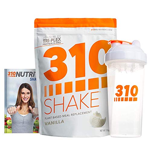 Vanilla Plant Protein Powder and Meal Replacement Shake | Gluten, Soy Protein, and Dairy Free - 0g of Sugar | Keto and Paleo Friendly | Includes Clear Shaker and Recipe eBook (Digital) | 28 Servings