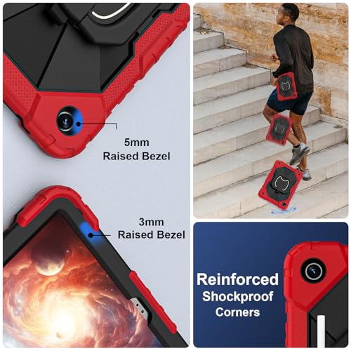 Image of Scnioy Case for Samsung Galaxy Tab A11+ Plus / A9+ 11 Inch 2025 /2023, Red