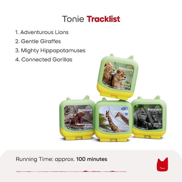Amazon.com: Tonies Animal World 4: Animals of Africa Clever Set