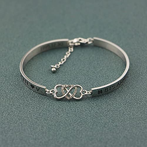 HELAN Bangtan Boys Gift Kpop Bangtan Boys Bracelet LOVE YOURSELF Bracelet Bangtan Boys Fans Gift Kpop Group Gift for Bangtan Boys Fans(LOVE V-ETBR) - Image 4