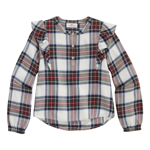vineyard vines Girls' Soft Twill Ruffle Top2