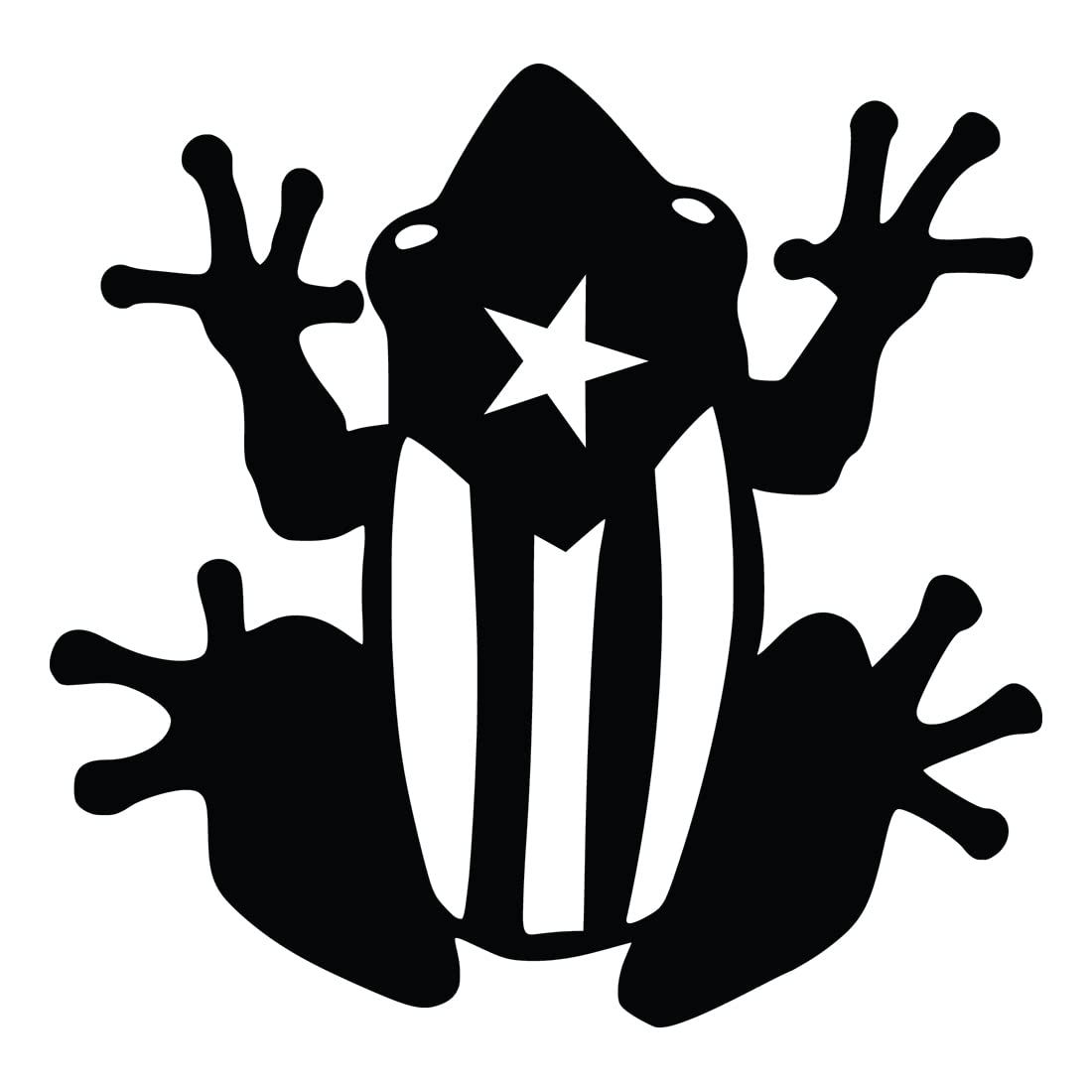 3S MOTORLINE Puerto Rico PR Flag & Coqui Frog Decal Sticker - 4" Vinyl Die-Cut Car Sticker, No Background, Matte Finish - View #4