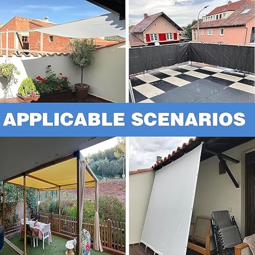 Toldo de terraza impermeable y fácil de colgar con protección solar PES 8