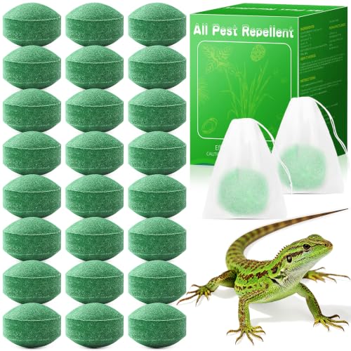 24 Pack Natural Lizard Repellent Lizard Repellent for Outdoor Yard Garden House | Long-Lasting Protection | Safe for Dogs and Children