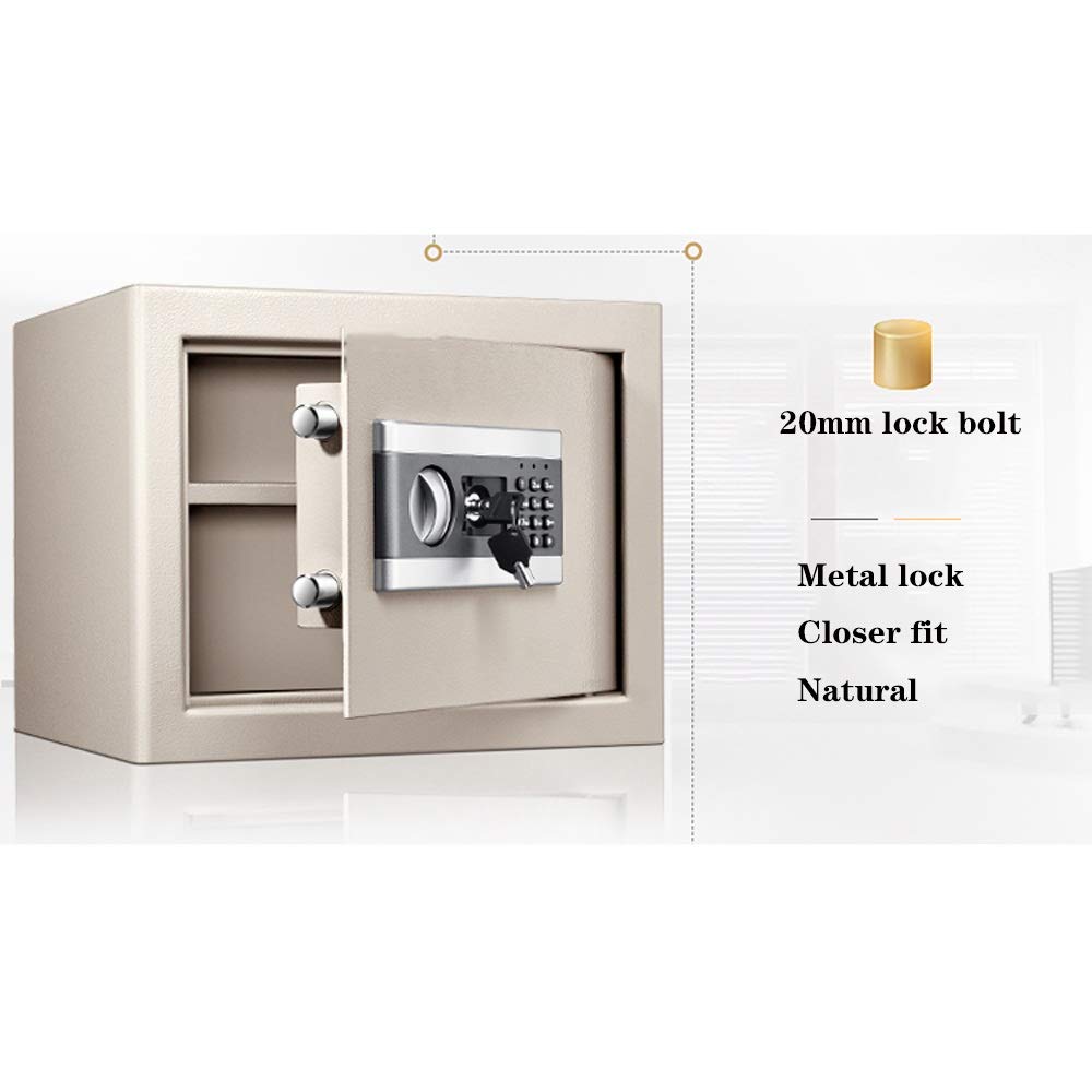Piccole casseforti per Cassette di Sicurezza domestiche Casseforti e Cassette di Sicurezza per casa, Ufficio, Hotel, Gioielli, Pistola, deposito di Contanti con Serratura Elettronica