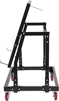 Drywall Panel Cart, 1000lbs Plywood Panel Dolly Trolley Truck 4 Swivel Wheels Tilting Panel Carts Adjustable Height & Length Panel Handler Cart for Factories, Warehouses, Shopping Mall