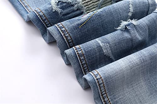 Pantalón de mezclilla para hombre con corte recto 38 miniatura 5