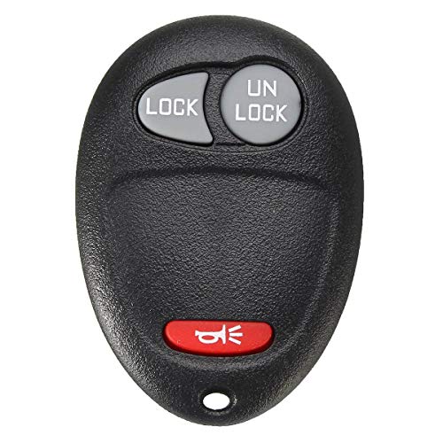 WBOY 3 Buttons Keyless Remote Key Fob Shell Case Compatible With GMC Canyon Isuzu i-290 i-370 Hummer H3 Chevrolet Colorado Repair No Chips