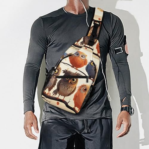 Bolso cruzado tipo sling para viaje y senderismo miniatura 7