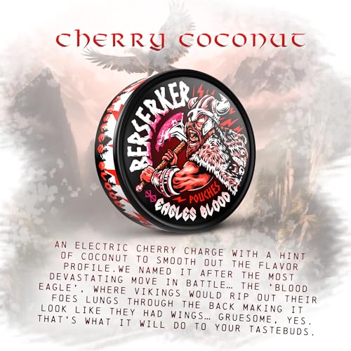 Berserker Energy Pouches - Eagles Blood - Caffeine Infused - 100mg Per Pouch - 10 Pack - Tobacco & Nicotine Free - Energy Drink Replacement - Thumbnail 3