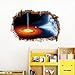 Amaonm 2 Pack Creative Removable 3D Black Hole Wall Stickers Outer of Space Scene Through The Wall Fake Window Wall Decals Art Decor for Kids Baby Nursery Bedroom Living Room Playroom (A)