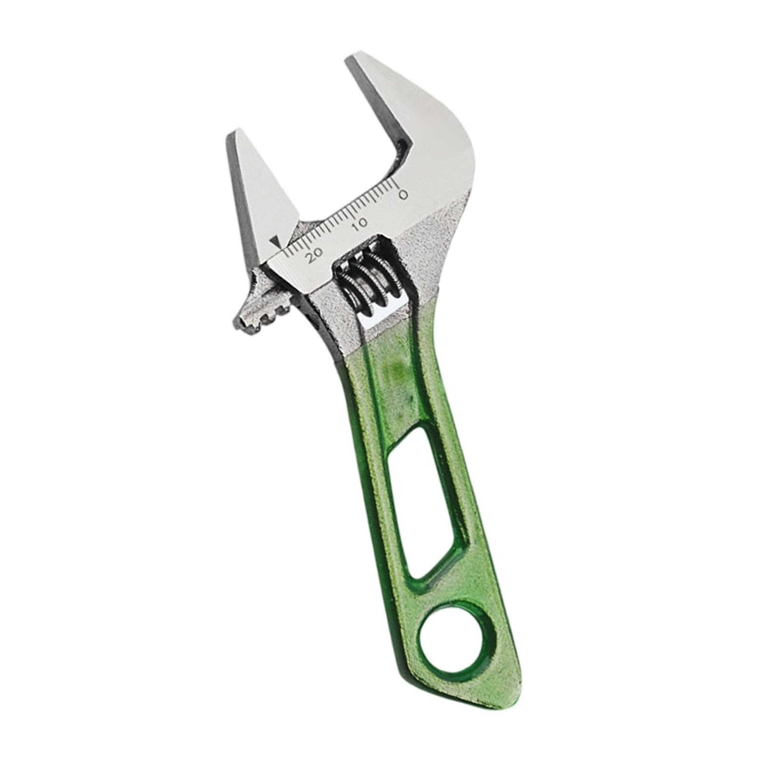 YHAILI Heavy Duty Compact Adjustable Wrench Spanner With Wide Jaw Short Handle Carbon Steel Ergonomic Grip For Plumbing Repair