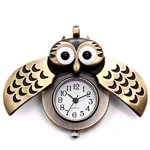 Image of JewelryWe Vintage Pocket Watch Cool Gear Steampunk Retro Pendant Necklace Watches for Men Women Halloween Costumes Daily and Office