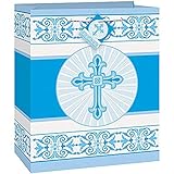 Radiant Blue Cross Religious Gift Bag