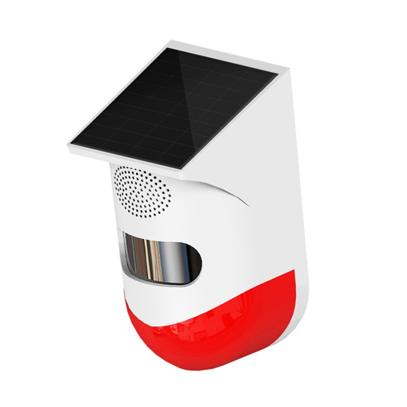 HOMSFOU Rilevatore Infrarossi Esterno Solare, Allarme Casa Ip67, senza Fili, in ABS e Materiale Semiconduttore, per Sicurezza di Giardino e Casa