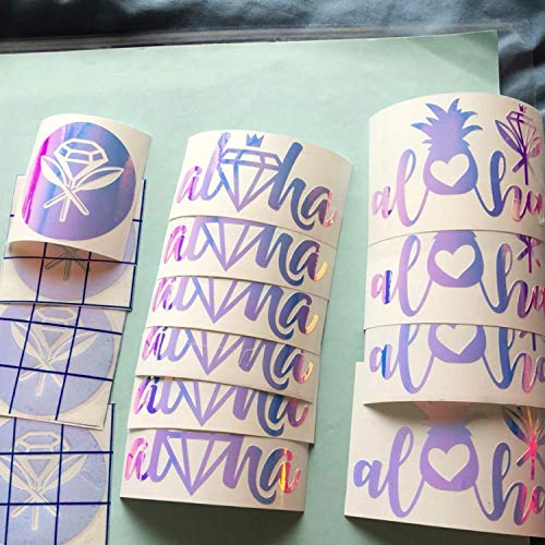 Vinyl Frog Opal White Adhesive Vinyl 12" X5Ft Holographic Craft Vinyl For Home Decor, Car, And Diy Tumblers #TOP4