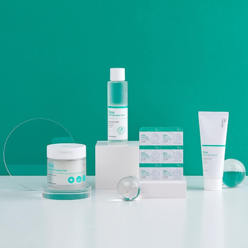 The Potions Cica Night Capsule | 6 Count, 2 ml each | For Acne prone, sensitive skin | Soothing, Balancing, Skin Barrier | Product of Korea - Image 7