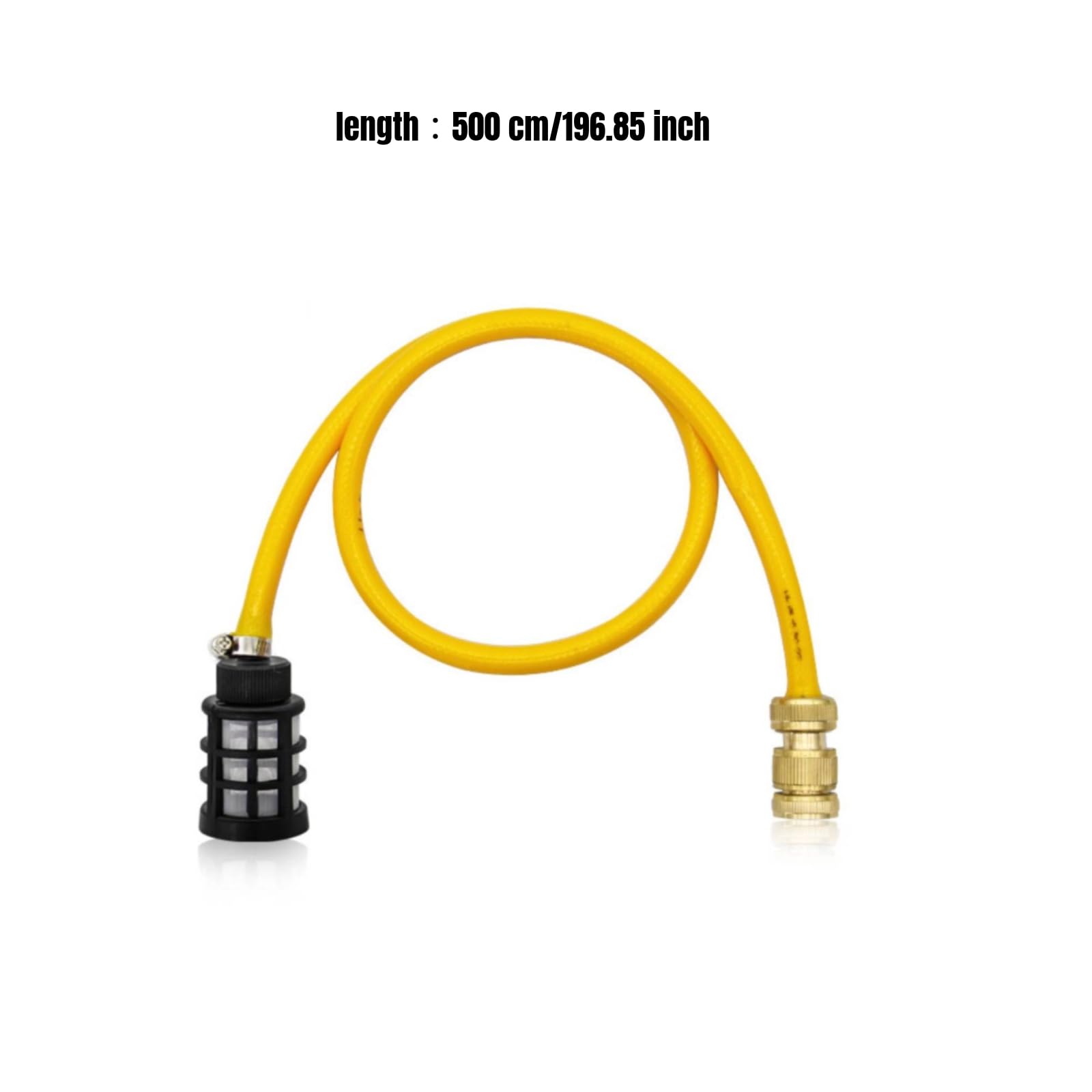 Tubo di Ingresso Acqua con Raccordi Compatibile Tubo di Aspirazione con Raccordi Rapidi Alta Pressione per Amanti Del, Kit Da 3 Pezzi Con Nipplo In Rame, Auto-adescamento E Tubo Da 5 Metri