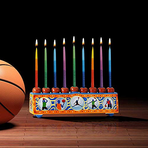 Zion Judaica Ceramic Collectible Sports Menorah (Basketball) #TOP4