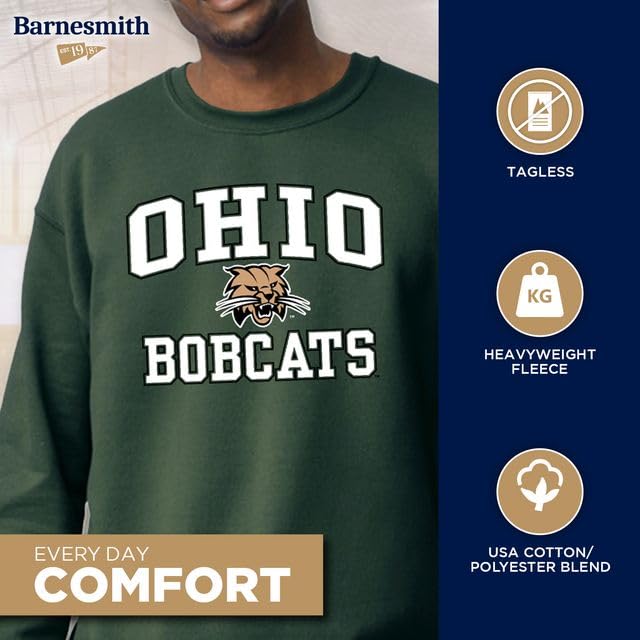 Image of Ivysport Crewneck Sweatshirt for College, Heritage Logo, Color, Adult Unisex