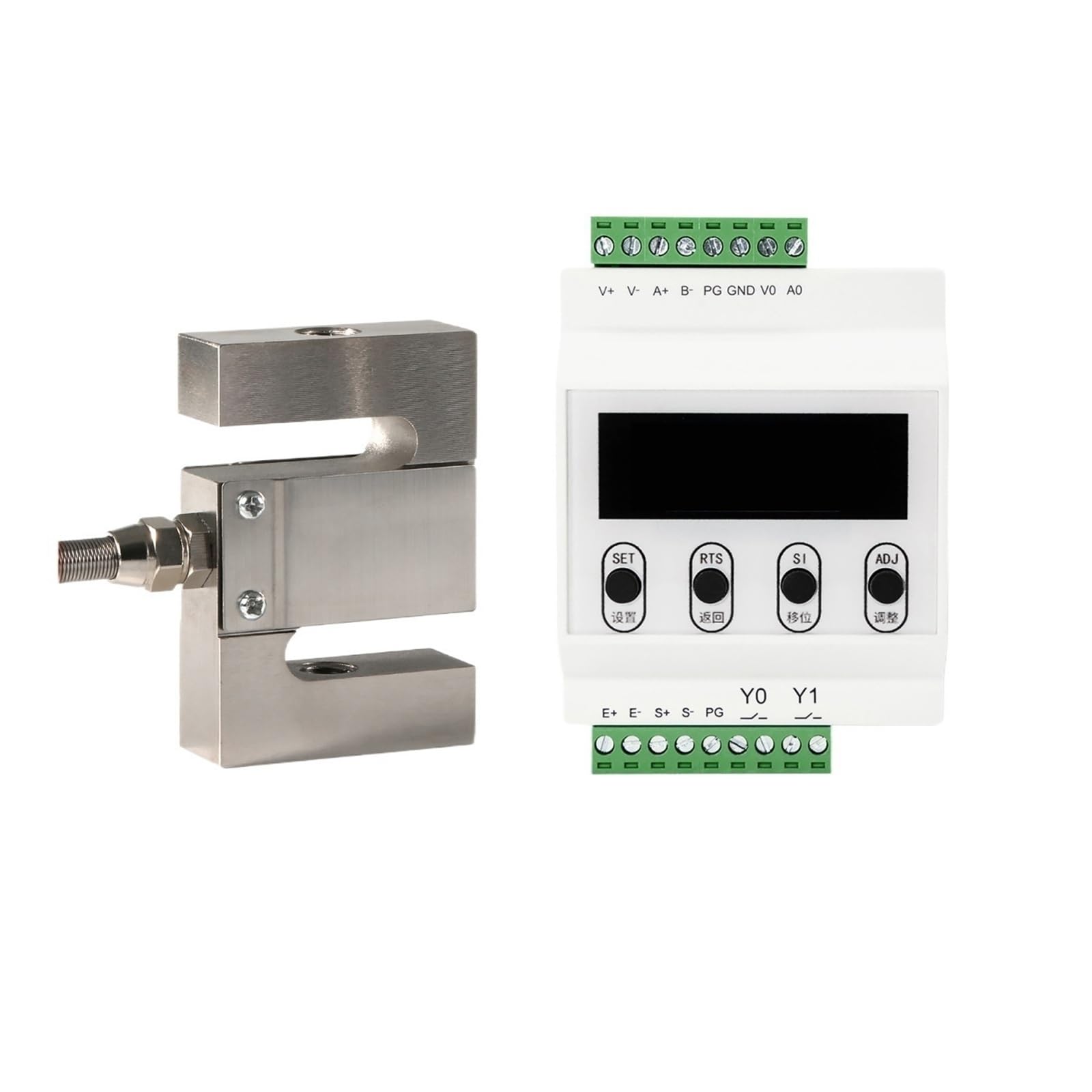 MXXDMOPD Indicator Display + Load Cell 5KG S Type Pressure Tension Dual Purpose Weighing Module(30kg)