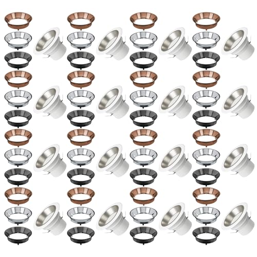 Commercial Electric 4 in. LED Color Changing Interchangeable Recessed Trim Integrated Color...