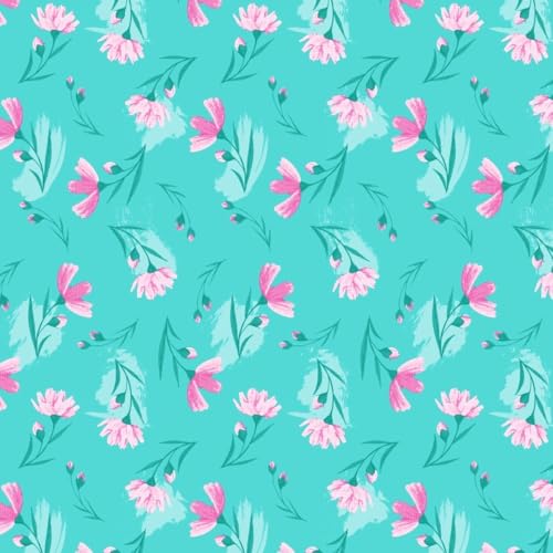 Image of Dreamscape 100% Cotton Queen Fitted Bedsheet with 2 Pillow Covers - (Size 60 x 78 inches, 140 TC, Colour - Sea Green)