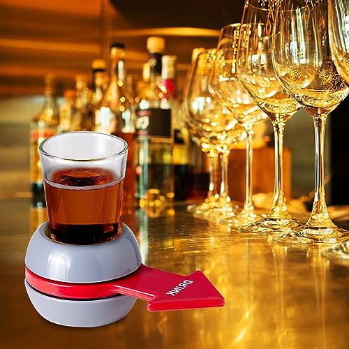 Image of Go Hooked Spin the Shot Drinking Game for Bachelor Party, Friends & Family Nights | Fun with Spinner & Glass | Drinking Roulette Adult Party Supplies