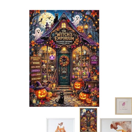 Puzzle de Halloween 1000 piezas ideal para decorar tu tienda este otoño