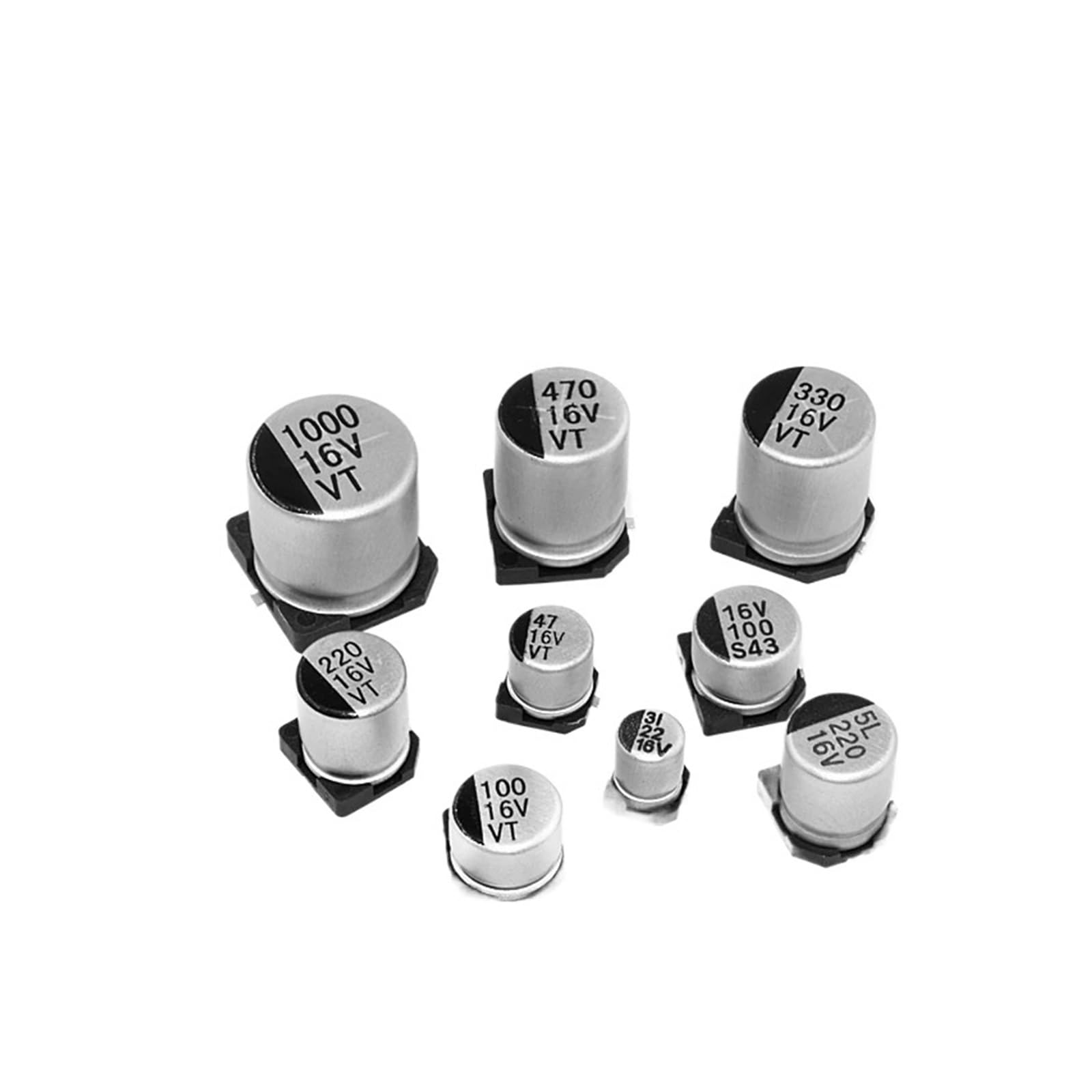 Condensateur électrolytique CMS 16V 33uF pour circuit imprimé - 2