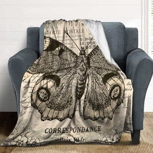 Couverture Polaire Papillon pour Soirée Cocooning sur le Canapé