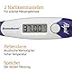 Domotherm Rapid - digitales Fieberthermometer mit 2 Nachkommastellen, Messwertspeicher, flexible Spitze, Baby Kinder geeignet