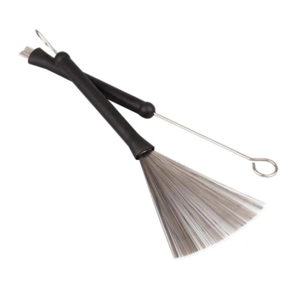 Spazzole Per Batteria Retrattili | 1 Paio Con Maniglie In Gomma | Ideale Per Jazz, Studio | Include Borsa - Foto 13