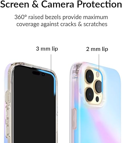 Miniatura 79 de VELVET CAVIAR Funda para iPhone 14 Pro, probada en caídas de 10 pies, purpurina transparente Bratz Bratz Pack Glitter,Blonde Tortoise,Sueños de