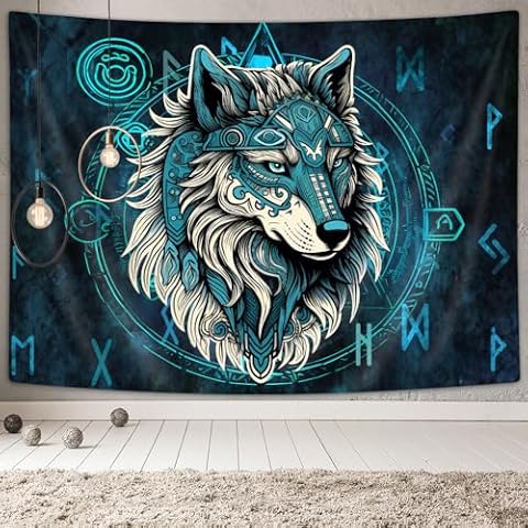 Tapisserie Viking Loup Xguatan Cover