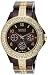 XOXO Women's XO5455 Rhinestone-Accent Chocolate Brown Analog Bracelet Watch