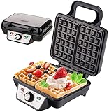 Backen Sie knusprige Waffeln, ganz klassisch wie Sie es vom her Jahrmarkt kennen. Ganz egal ob mit Kirschen, Sahne ,Vanilleeis, oder ohne Beilage. Mit diesem Gerät backen Sie im Handumdrehen leckere, knusprige Waffeln. Im Handumdrehen gebacken und zu jeder Gelegenheit einfach lecker.