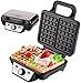 Gofrownica | 1600 W | gofrownica | grill elektryczny | gofrownica | grill do panini | toster waflowy | gofrownica | (srebrna/czarna)