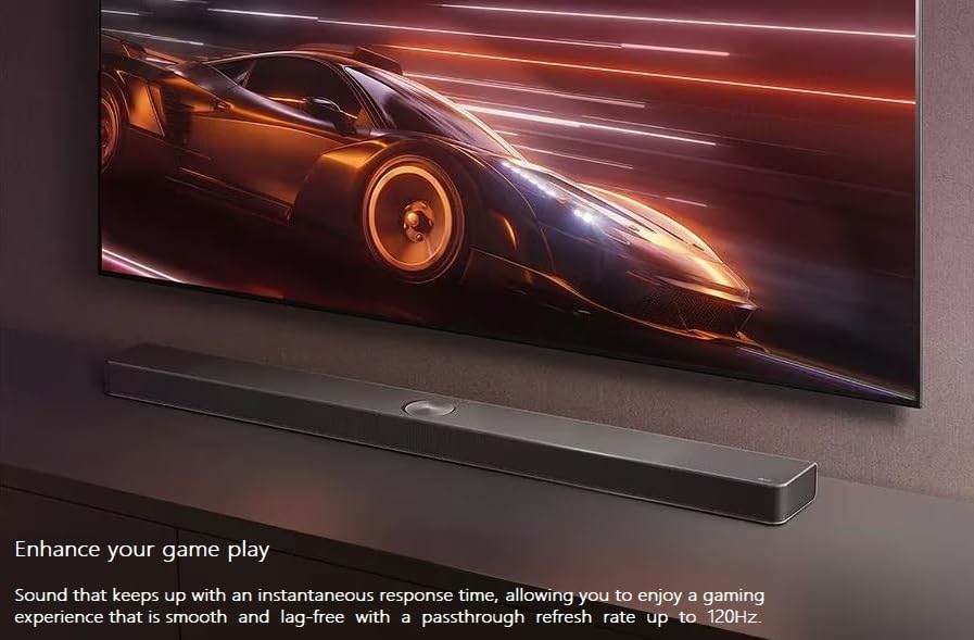 Image of LG S70TR Soundbar with Dolby Atmos ans Rear Surround Speakers 5.1.1 Channel, Perfectly Matches The QNED TV, Sound 3D, Auto Power, Wireless Dolby Atmos, True Wireless connectivity, Wow Orchestra