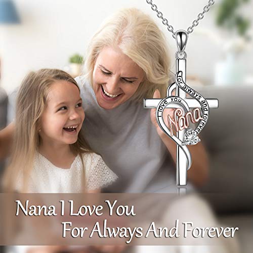 Poplyke Nana Cross Necklace For Nana Mother’s Day Gifts For Nana Women (Cross Nana) #TOP4