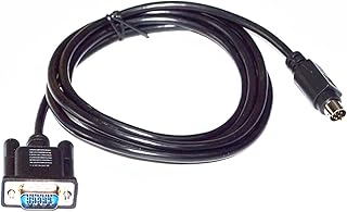 Artemisia 15-PIN Male to S Terminal Mini DIN 8-PIN Video Adapter Cable, VGA 15-PIN to MD 8-PIN TV Box to Computer Graphics Card Cable (Size : 8M, Color : Black)