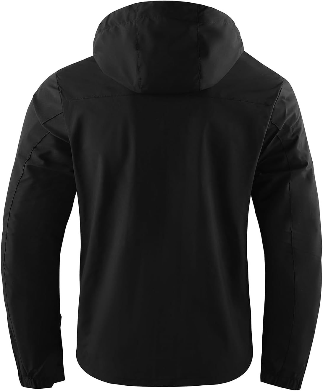 Men's Casual Jackets, Lightweight Water-Resistant Jackets, Softshell Hooded Jacket, Spring/Fall Outdoor Wear - Image 3