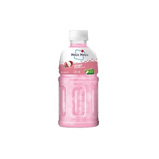 Mogu Mogu Lychee Juice Drink with Nata de Coco Jelly 320ml | Refreshing Tropical Thai-Made Sip & Chew Beverage