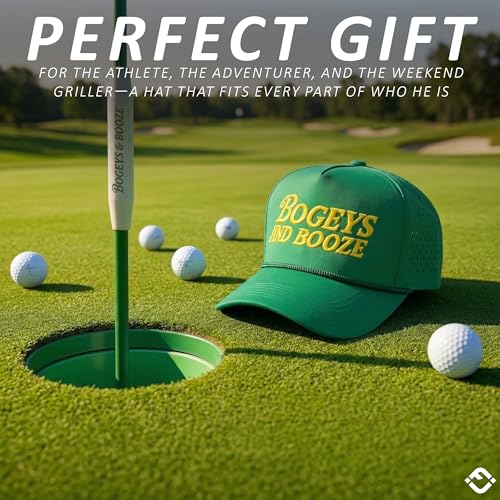 Image of Funky Junque Golf Trucker Hat | Lightweight Golf Trucker Rope Hat with Adjustable Snapback, Golf Course and Weekend Wear, Funny Golf Hats for Men and Women