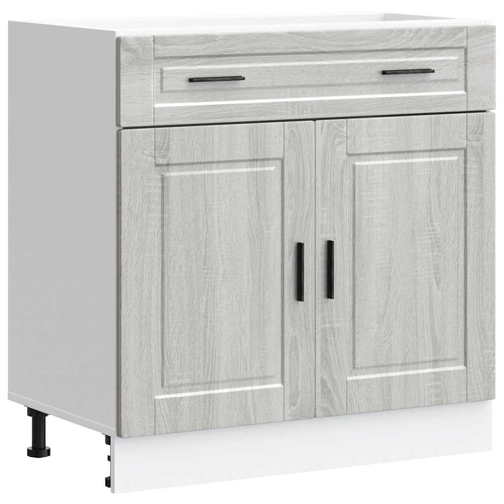 VIDAXL - Kitchen Base Cabinet - Porto - 80cm - Grey