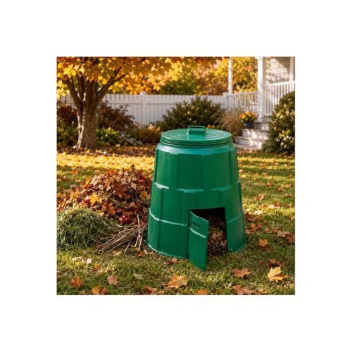 Garden Compost Bin Outdoor Tumbler for Kitchen Waste & Yard