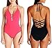 SUMEI Women's Swimwear Retro One Piece Swimsuits Sexy Bikini Cross Back Bathing Suits