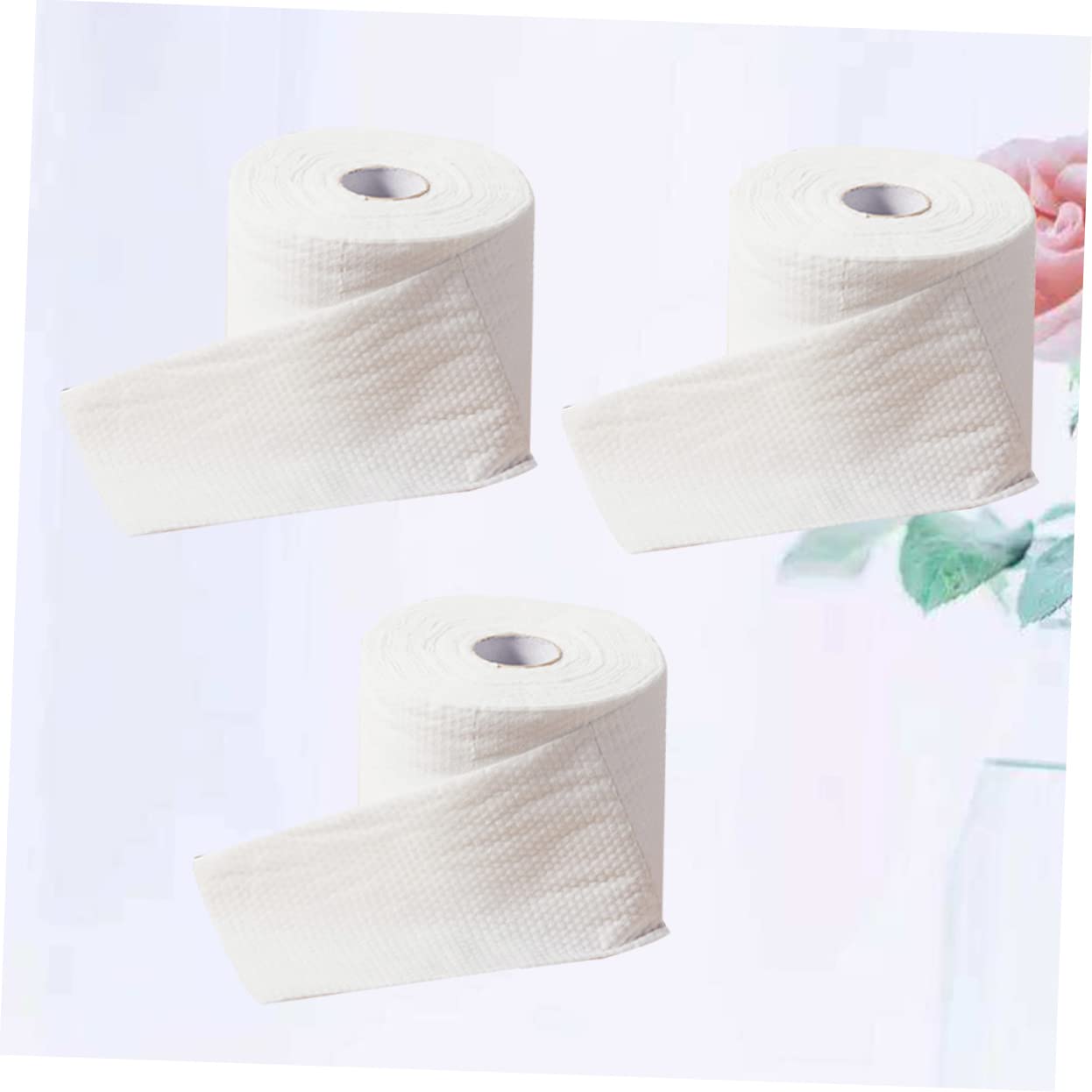 Mikinona 300stücke Baumwolle Einweghandtücher für Gesicht und Kosmetik für Reisen und Zuhause Nass oder Trocken Verwendbar