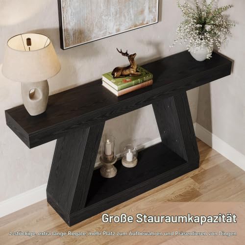 Tribesigns Konsolentisch, 140 x 30 x 80cm, Beistelltisch, Flurtisch, Sofatisch für Kleinen Raum… – Ansicht 5